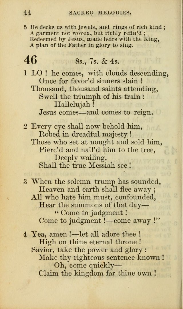 Sacred Melodies for Conference and Prayer Meetings, and for Social and Private Devotion (13th ed.) page 43