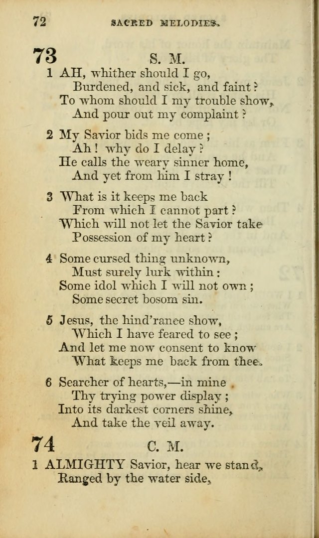 Sacred Melodies for Conference and Prayer Meetings, and for Social and Private Devotion (13th ed.) page 71