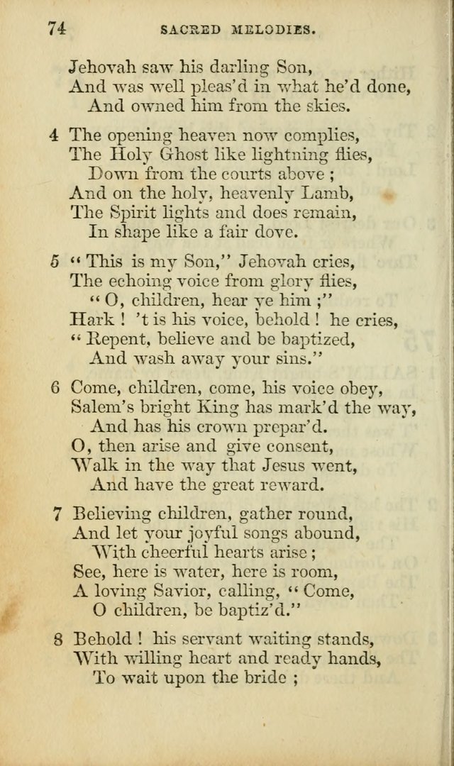 Sacred Melodies for Conference and Prayer Meetings, and for Social and Private Devotion (13th ed.) page 73