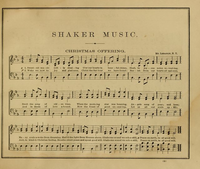 Shaker Music: Inspirational hymns and melodies illustrative of the resurrection life and testimoy of the shakers page 12