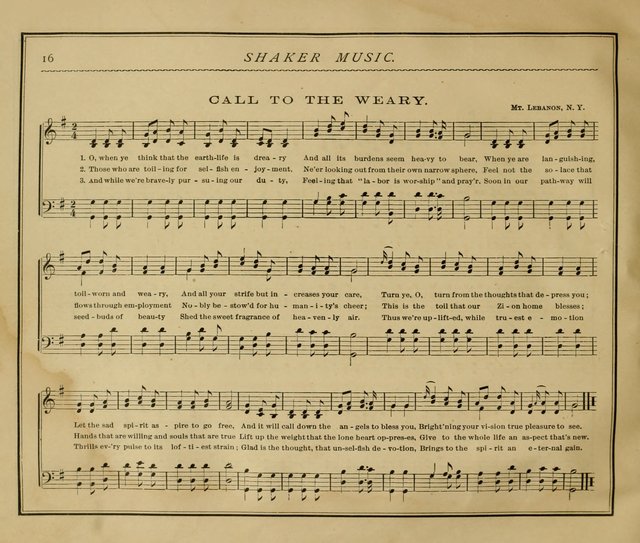 Shaker Music: Inspirational hymns and melodies illustrative of the resurrection life and testimoy of the shakers page 23