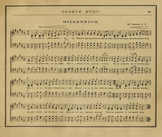 Shaker Music: Inspirational hymns and melodies illustrative of the resurrection life and testimoy of the shakers page 68