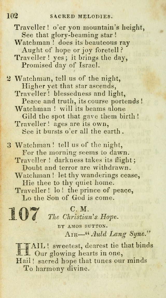 Sacred Melodies: for conference and prayer meetings and for social and private devotion (5th ed.) page 104