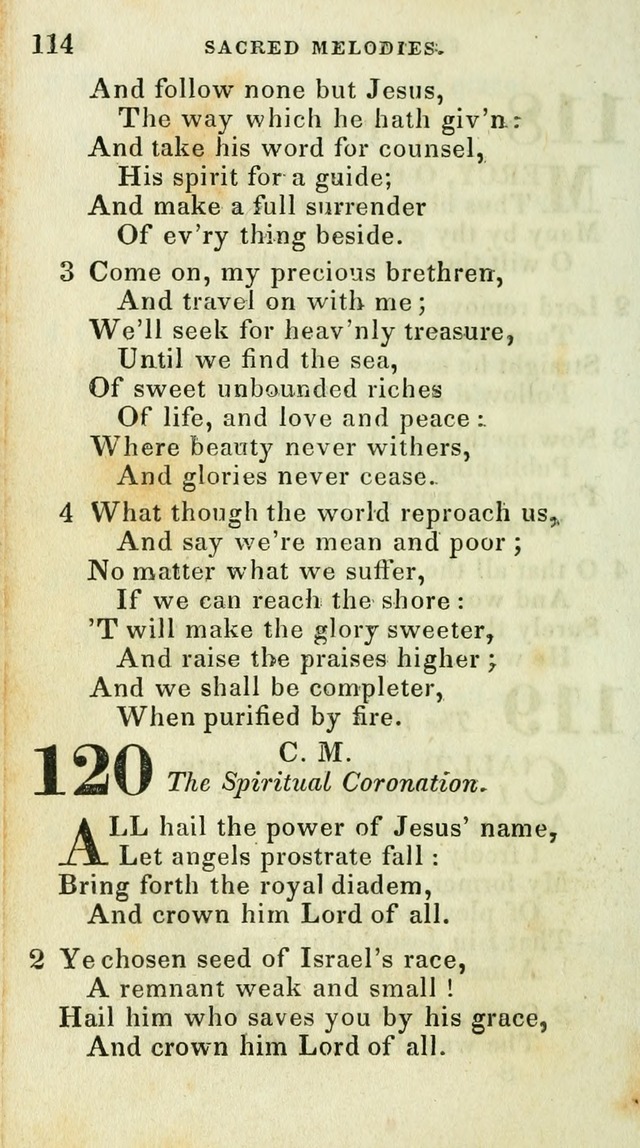 Sacred Melodies: for conference and prayer meetings and for social and private devotion (5th ed.) page 118