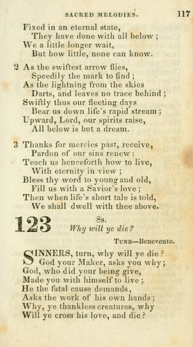 Sacred Melodies: for conference and prayer meetings and for social and private devotion (5th ed.) page 121