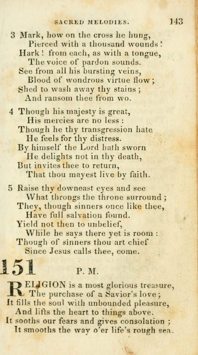 Sacred Melodies: for conference and prayer meetings and for social and private devotion (5th ed.) page 147