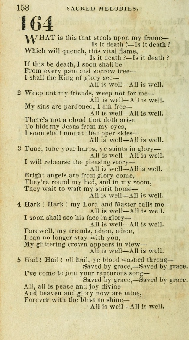 Sacred Melodies: for conference and prayer meetings and for social and private devotion (5th ed.) page 164