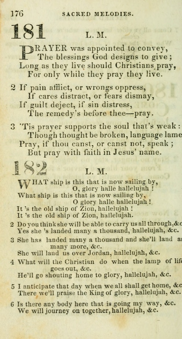 Sacred Melodies: for conference and prayer meetings and for social and private devotion (5th ed.) page 182
