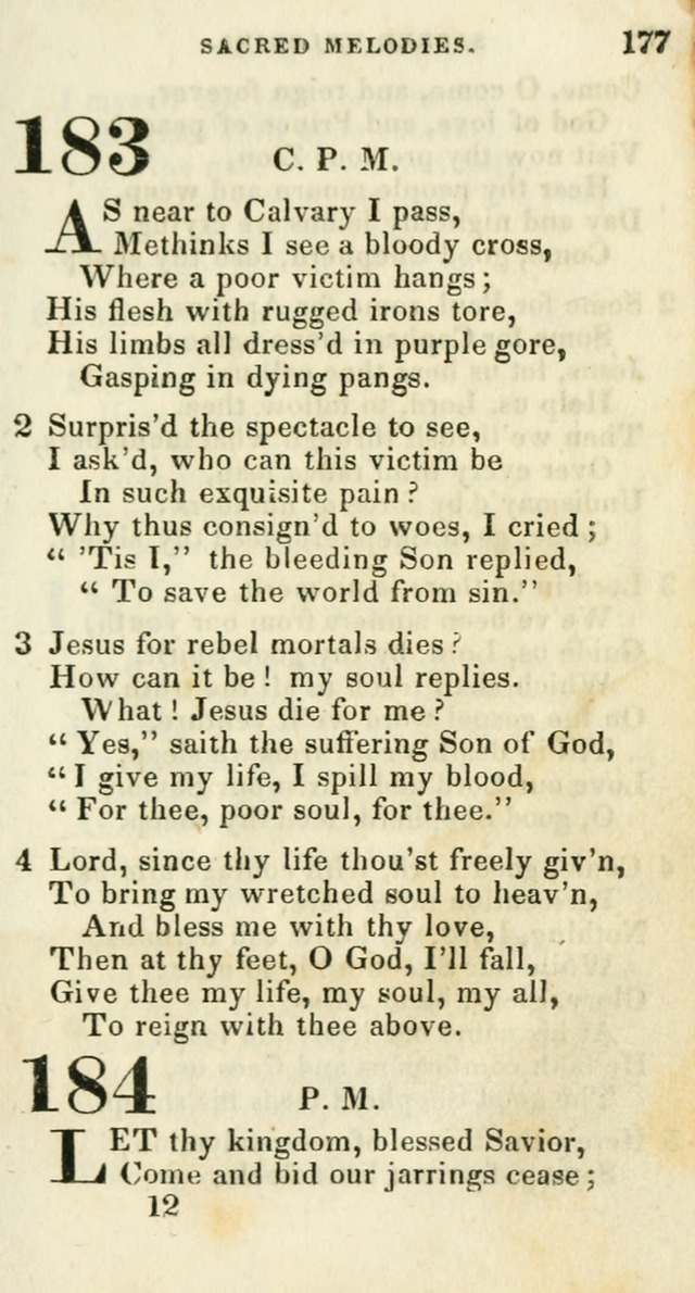 Sacred Melodies: for conference and prayer meetings and for social and private devotion (5th ed.) page 183