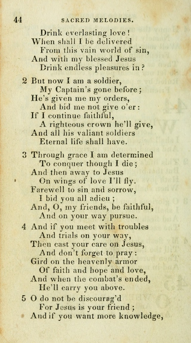 Sacred Melodies: for conference and prayer meetings and for social and private devotion (5th ed.) page 44