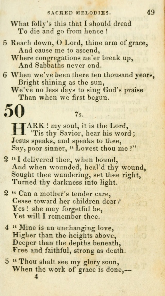 Sacred Melodies: for conference and prayer meetings and for social and private devotion (5th ed.) page 49