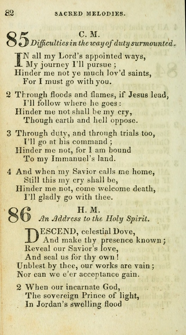 Sacred Melodies: for conference and prayer meetings and for social and private devotion (5th ed.) page 82