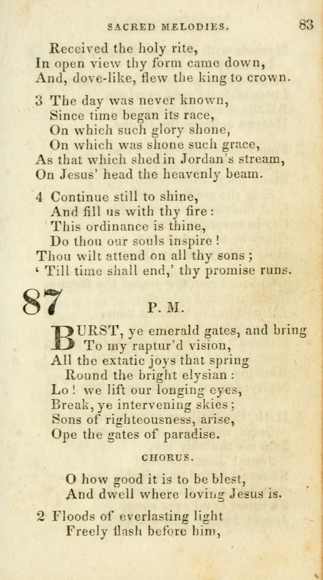 Sacred Melodies: for conference and prayer meetings and for social and private devotion (5th ed.) page 83