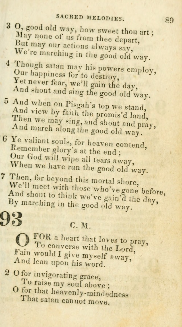 Sacred Melodies: for conference and prayer meetings and for social and private devotion (5th ed.) page 89