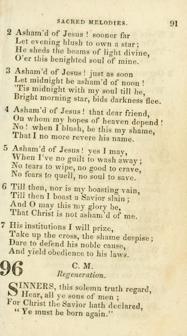 Sacred Melodies: for conference and prayer meetings and for social and private devotion (5th ed.) page 91