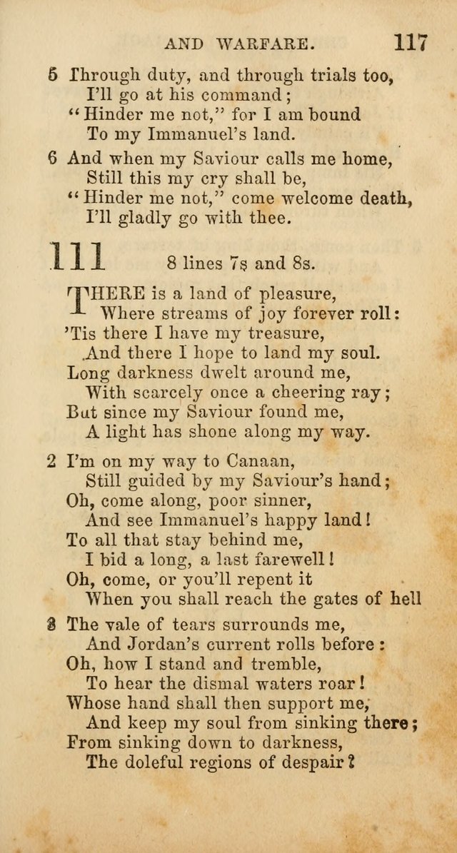 Select Melodies; Comprising the Best Hymns and Spiritual Songs in Common Use, and not generally found in standard church hymn-books: as also a number of original pieces, and translations from...German page 119