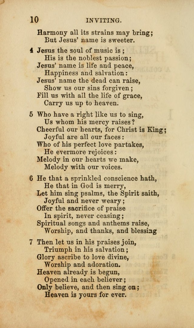 Select Melodies; Comprising the Best Hymns and Spiritual Songs in Common Use, and not generally found in standard church hymn-books: as also a number of original pieces, and translations from...German page 12