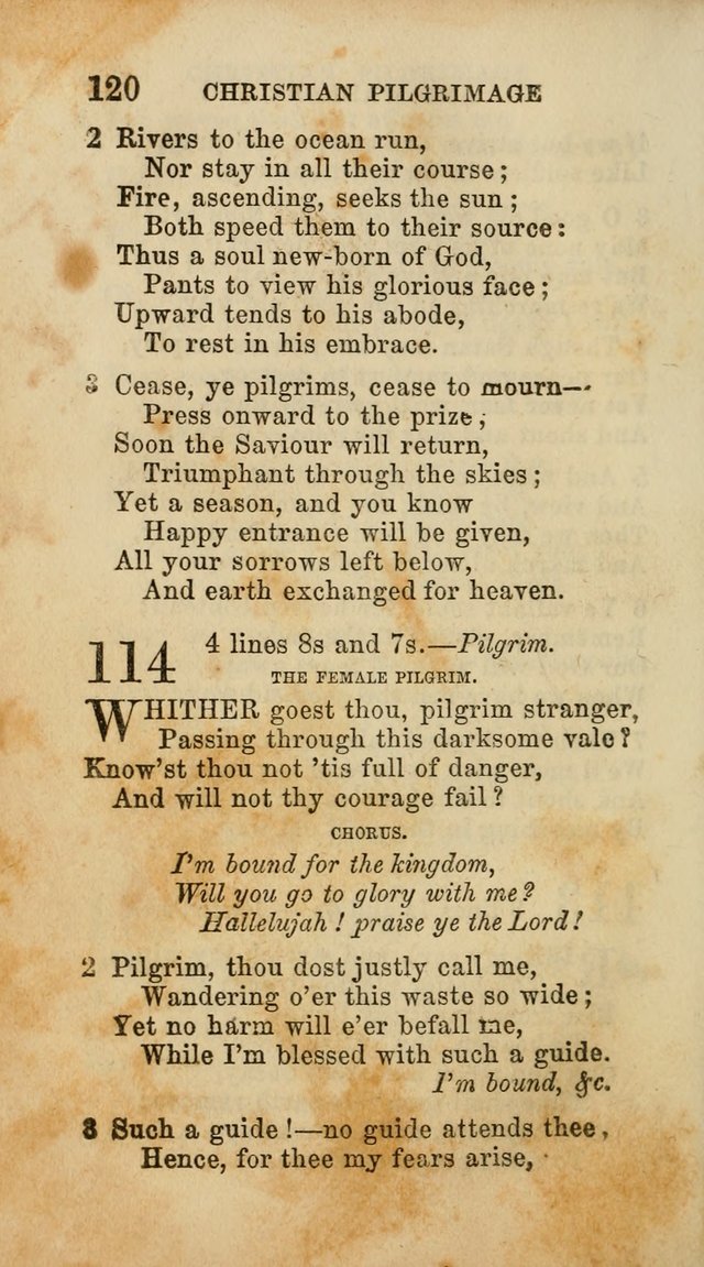 Select Melodies; Comprising the Best Hymns and Spiritual Songs in Common Use, and not generally found in standard church hymn-books: as also a number of original pieces, and translations from...German page 122