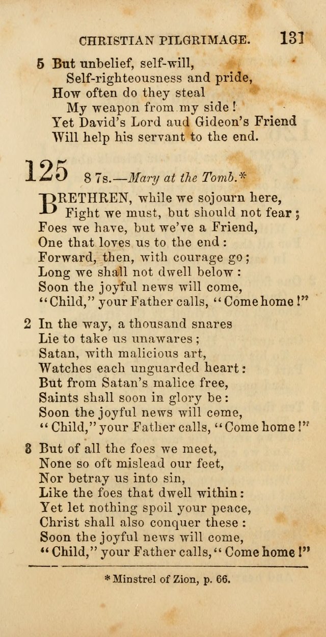 Select Melodies; Comprising the Best Hymns and Spiritual Songs in Common Use, and not generally found in standard church hymn-books: as also a number of original pieces, and translations from...German page 133