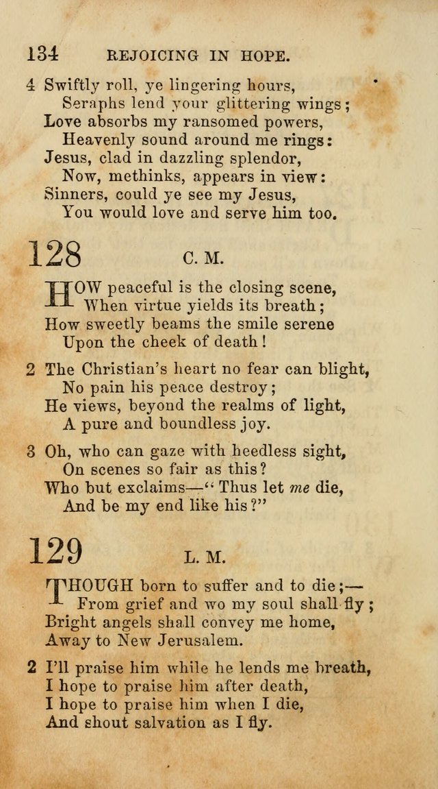 Select Melodies; Comprising the Best Hymns and Spiritual Songs in Common Use, and not generally found in standard church hymn-books: as also a number of original pieces, and translations from...German page 136