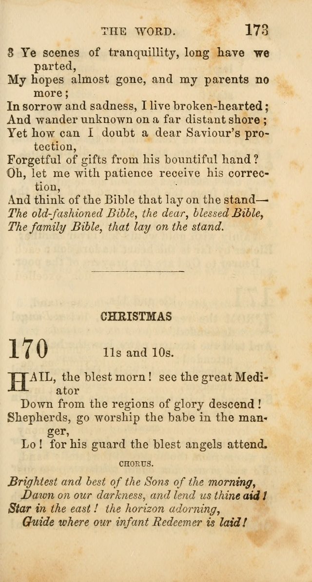 Select Melodies; Comprising the Best Hymns and Spiritual Songs in Common Use, and not generally found in standard church hymn-books: as also a number of original pieces, and translations from...German page 175