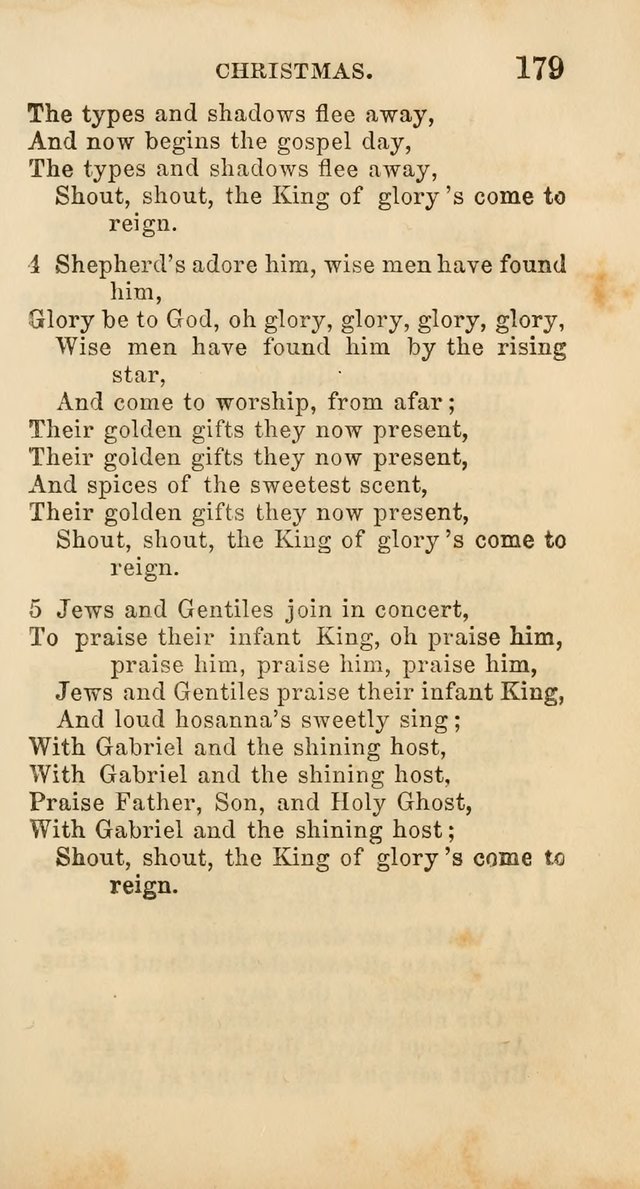 Select Melodies; Comprising the Best Hymns and Spiritual Songs in Common Use, and not generally found in standard church hymn-books: as also a number of original pieces, and translations from...German page 181