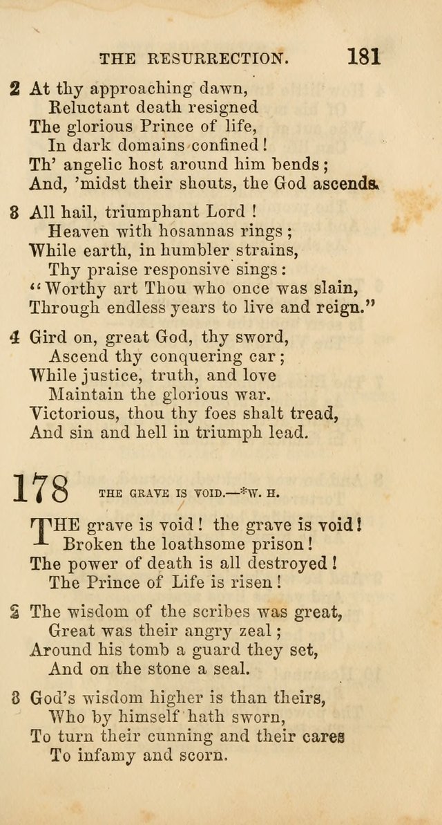 Select Melodies; Comprising the Best Hymns and Spiritual Songs in Common Use, and not generally found in standard church hymn-books: as also a number of original pieces, and translations from...German page 183