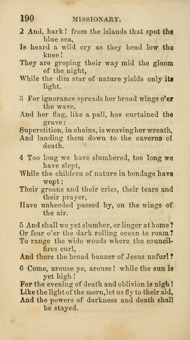 Select Melodies; Comprising the Best Hymns and Spiritual Songs in Common Use, and not generally found in standard church hymn-books: as also a number of original pieces, and translations from...German page 192