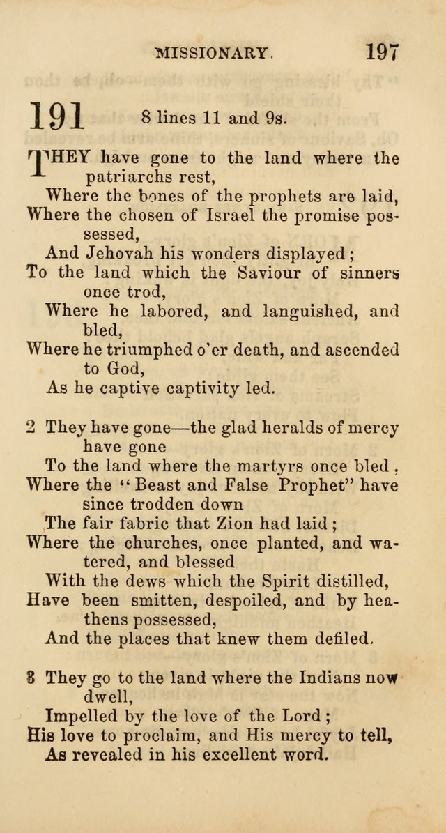 Select Melodies; Comprising the Best Hymns and Spiritual Songs in Common Use, and not generally found in standard church hymn-books: as also a number of original pieces, and translations from...German page 199