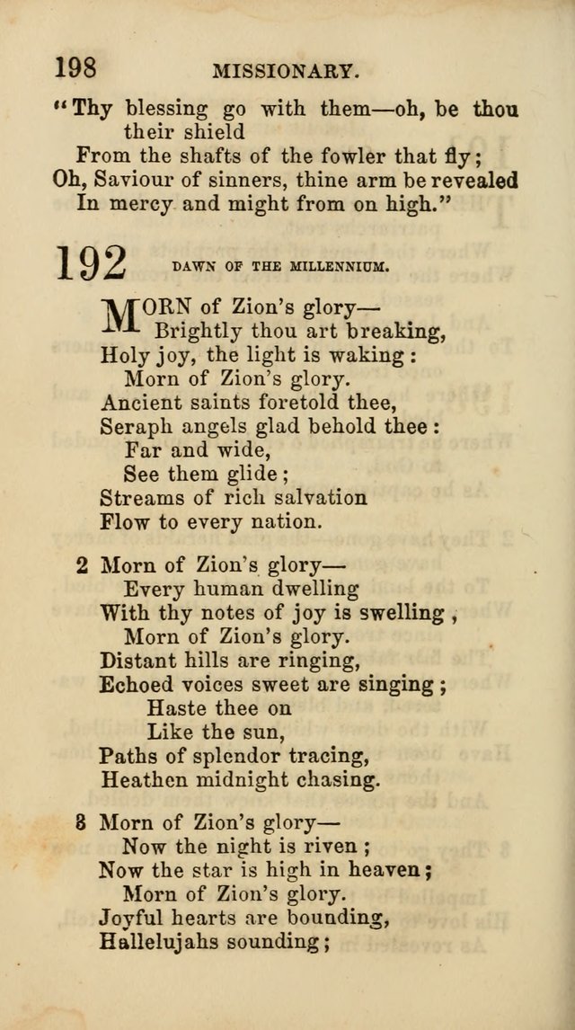 Select Melodies; Comprising the Best Hymns and Spiritual Songs in Common Use, and not generally found in standard church hymn-books: as also a number of original pieces, and translations from...German page 200