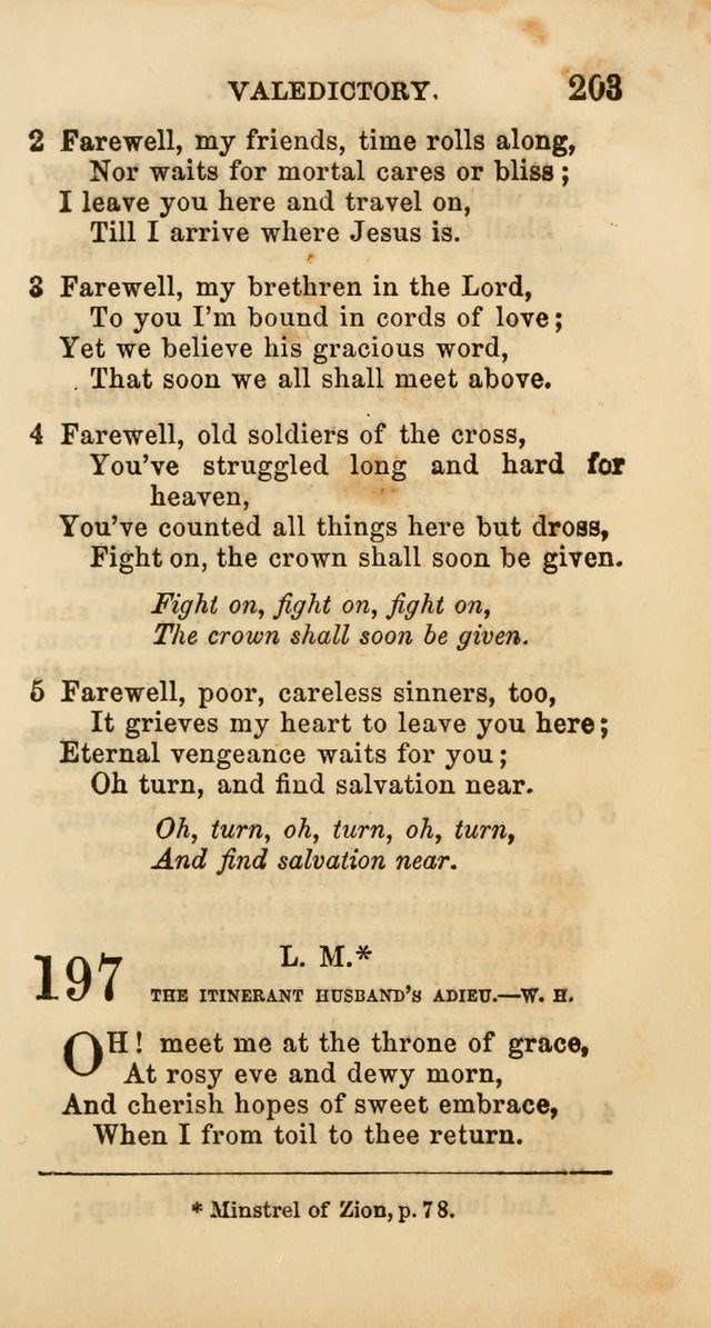 Select Melodies; Comprising the Best Hymns and Spiritual Songs in Common Use, and not generally found in standard church hymn-books: as also a number of original pieces, and translations from...German page 205