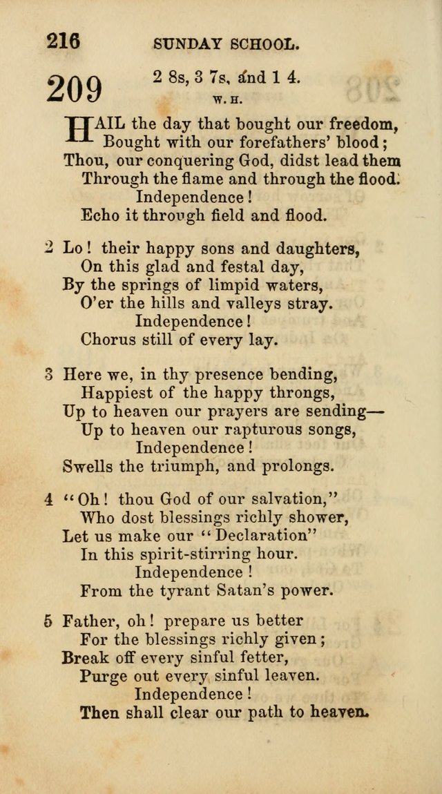 Select Melodies; Comprising the Best Hymns and Spiritual Songs in Common Use, and not generally found in standard church hymn-books: as also a number of original pieces, and translations from...German page 218