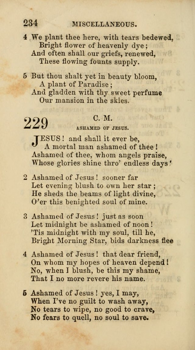 Select Melodies; Comprising the Best Hymns and Spiritual Songs in Common Use, and not generally found in standard church hymn-books: as also a number of original pieces, and translations from...German page 236