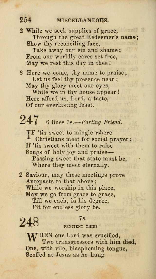 Select Melodies; Comprising the Best Hymns and Spiritual Songs in Common Use, and not generally found in standard church hymn-books: as also a number of original pieces, and translations from...German page 256