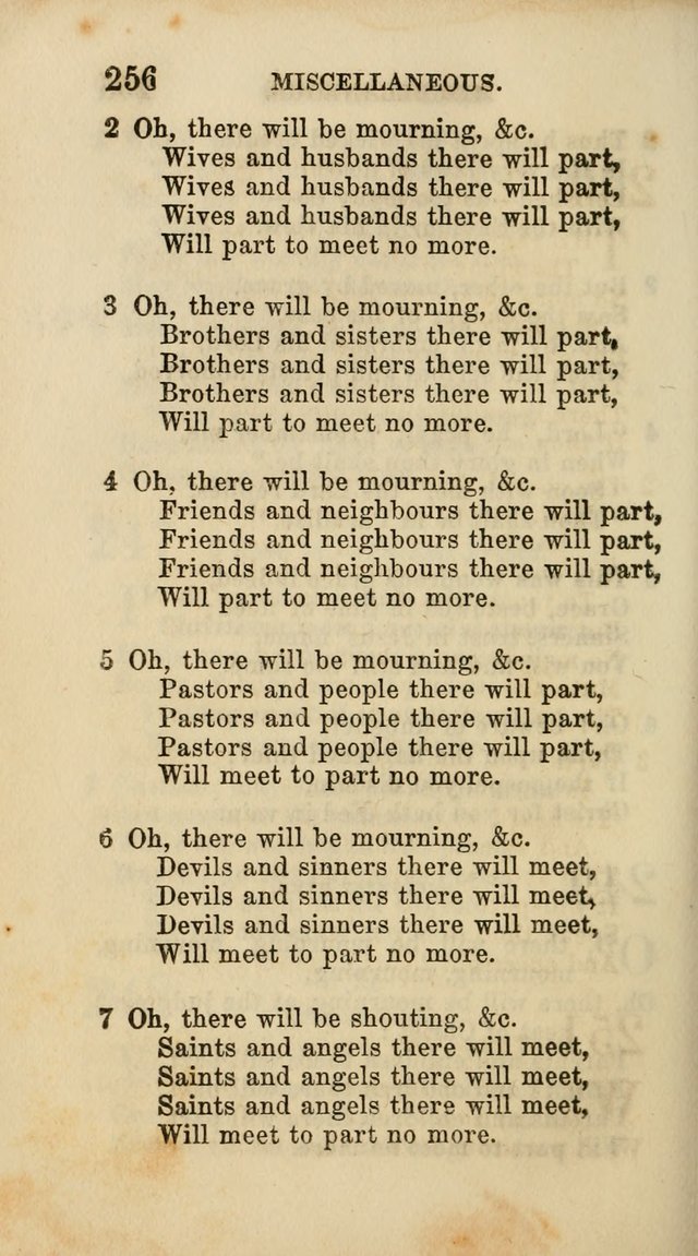 Select Melodies; Comprising the Best Hymns and Spiritual Songs in Common Use, and not generally found in standard church hymn-books: as also a number of original pieces, and translations from...German page 258