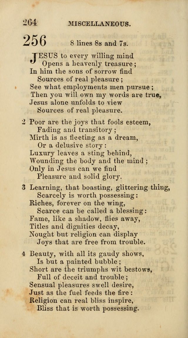 Select Melodies; Comprising the Best Hymns and Spiritual Songs in Common Use, and not generally found in standard church hymn-books: as also a number of original pieces, and translations from...German page 266