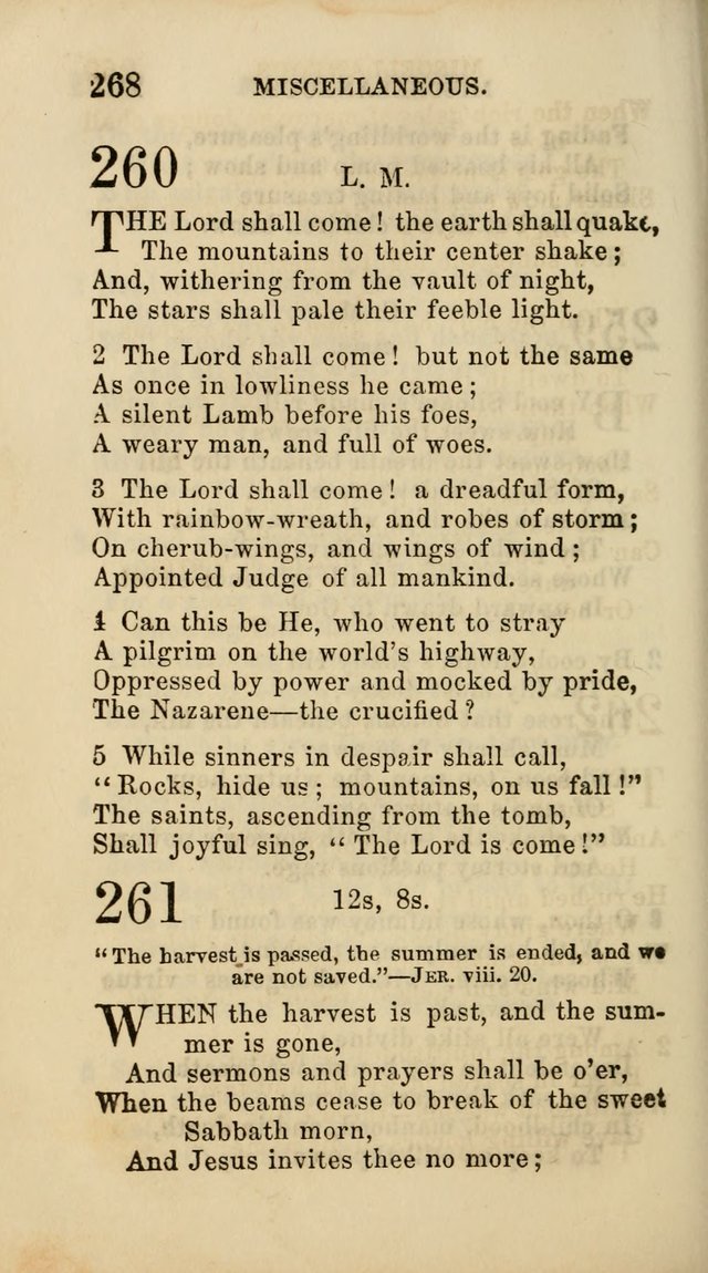 Select Melodies; Comprising the Best Hymns and Spiritual Songs in Common Use, and not generally found in standard church hymn-books: as also a number of original pieces, and translations from...German page 270