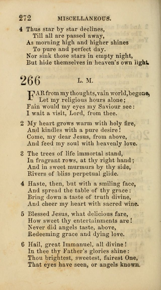 Select Melodies; Comprising the Best Hymns and Spiritual Songs in Common Use, and not generally found in standard church hymn-books: as also a number of original pieces, and translations from...German page 274