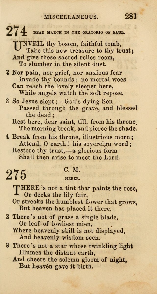 Select Melodies; Comprising the Best Hymns and Spiritual Songs in Common Use, and not generally found in standard church hymn-books: as also a number of original pieces, and translations from...German page 283