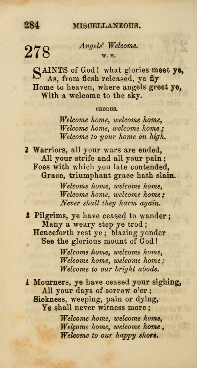 Select Melodies; Comprising the Best Hymns and Spiritual Songs in Common Use, and not generally found in standard church hymn-books: as also a number of original pieces, and translations from...German page 286