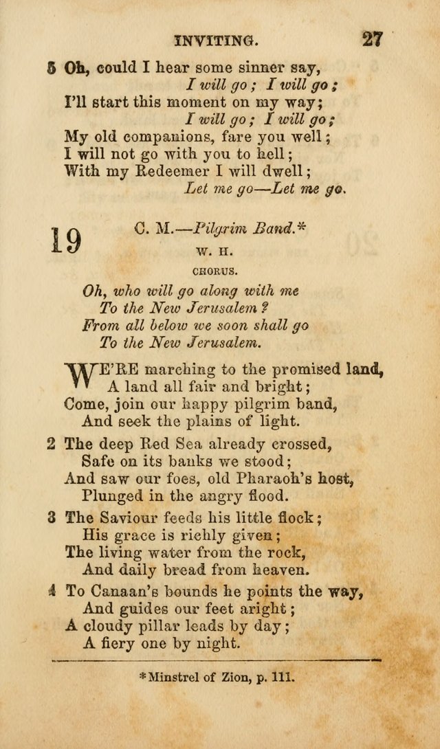 Select Melodies; Comprising the Best Hymns and Spiritual Songs in Common Use, and not generally found in standard church hymn-books: as also a number of original pieces, and translations from...German page 29