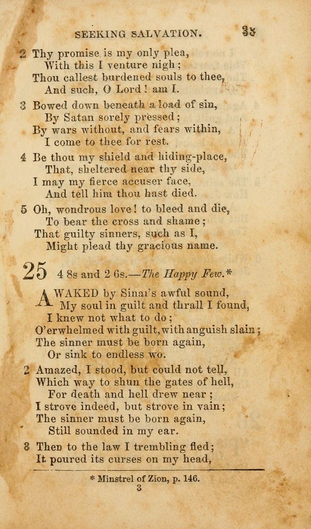 Select Melodies; Comprising the Best Hymns and Spiritual Songs in Common Use, and not generally found in standard church hymn-books: as also a number of original pieces, and translations from...German page 35