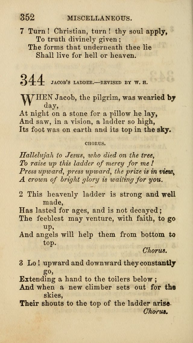 Select Melodies; Comprising the Best Hymns and Spiritual Songs in Common Use, and not generally found in standard church hymn-books: as also a number of original pieces, and translations from...German page 354