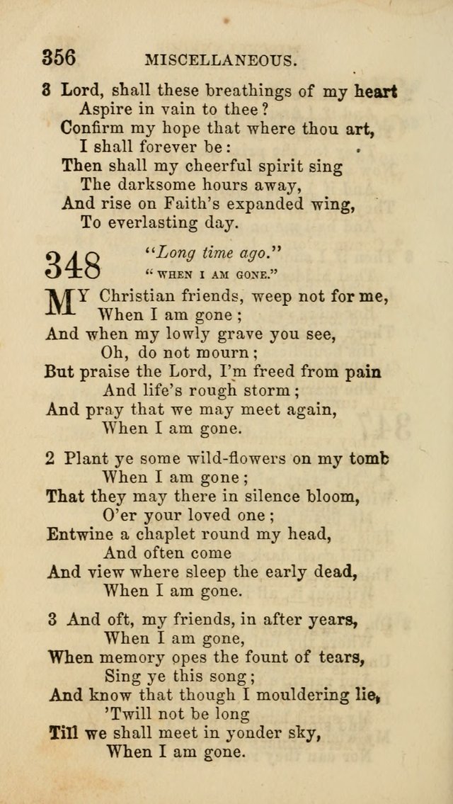 Select Melodies; Comprising the Best Hymns and Spiritual Songs in Common Use, and not generally found in standard church hymn-books: as also a number of original pieces, and translations from...German page 358