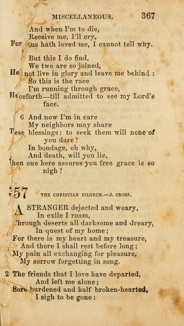 Select Melodies; Comprising the Best Hymns and Spiritual Songs in Common Use, and not generally found in standard church hymn-books: as also a number of original pieces, and translations from...German page 369