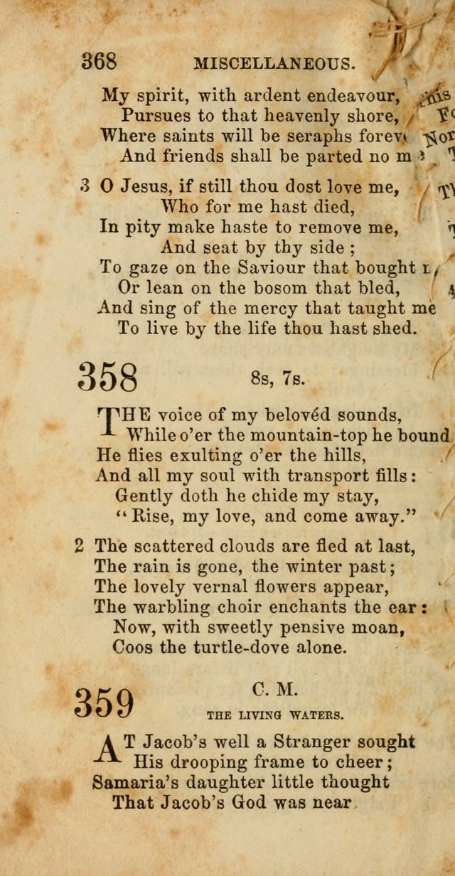 Select Melodies; Comprising the Best Hymns and Spiritual Songs in Common Use, and not generally found in standard church hymn-books: as also a number of original pieces, and translations from...German page 370