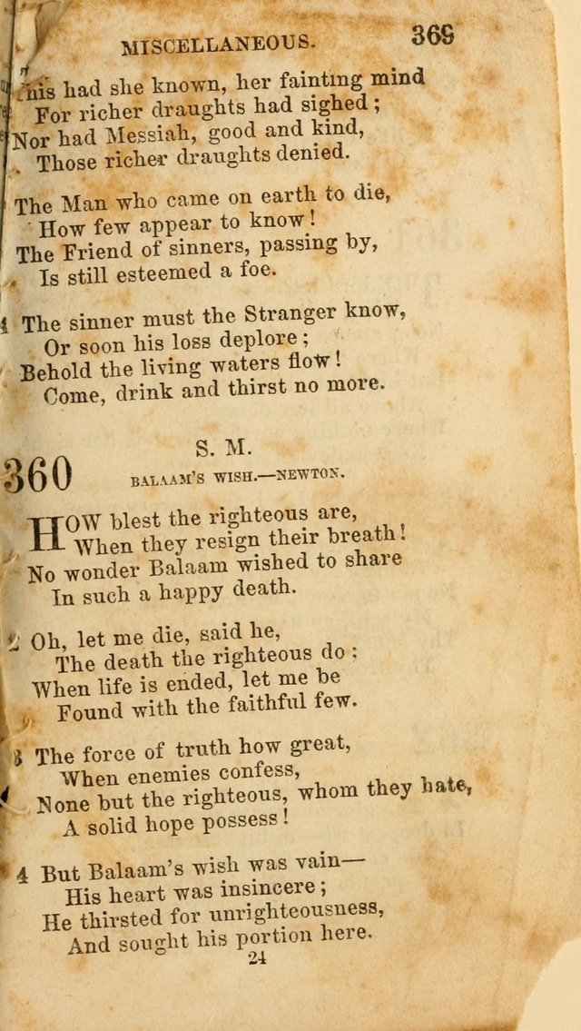 Select Melodies; Comprising the Best Hymns and Spiritual Songs in Common Use, and not generally found in standard church hymn-books: as also a number of original pieces, and translations from...German page 373