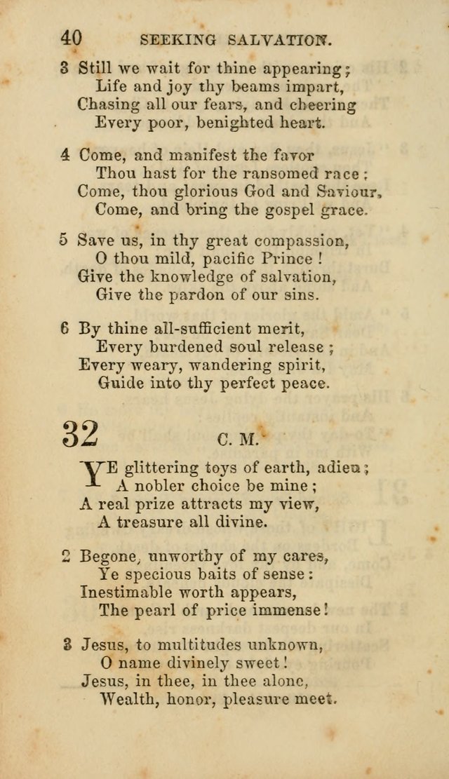 Select Melodies; Comprising the Best Hymns and Spiritual Songs in Common Use, and not generally found in standard church hymn-books: as also a number of original pieces, and translations from...German page 42