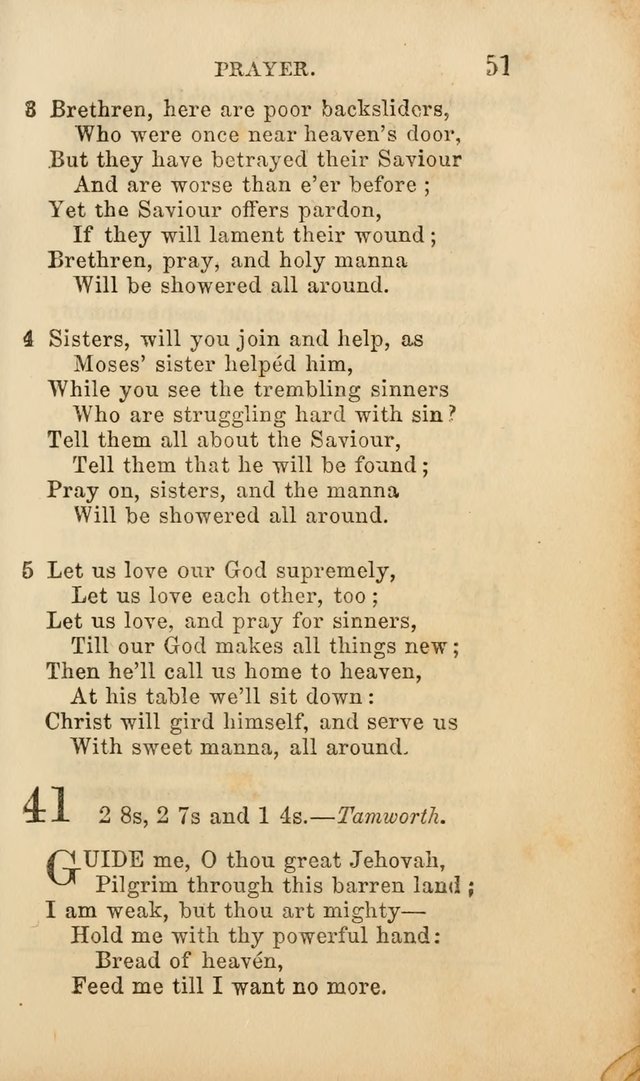 Select Melodies; Comprising the Best Hymns and Spiritual Songs in Common Use, and not generally found in standard church hymn-books: as also a number of original pieces, and translations from...German page 53