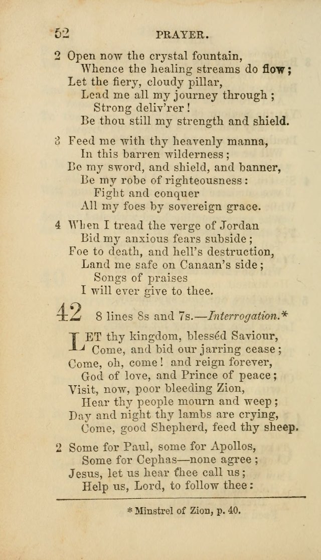 Select Melodies; Comprising the Best Hymns and Spiritual Songs in Common Use, and not generally found in standard church hymn-books: as also a number of original pieces, and translations from...German page 54